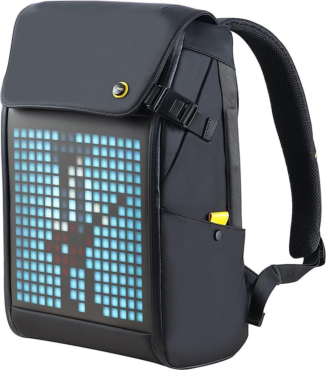 Divoom® Pixoo - Rugzak - Pixoo backpack M - Instelbare Ledverlichting - 18,5L - Zwart