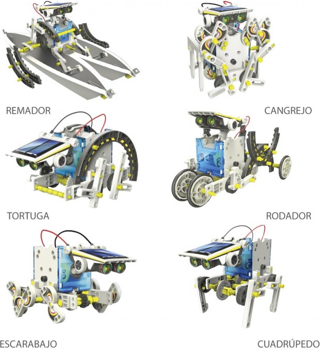 14 in 1 Solar Robot - DIY - Zonne Energie - Transformer - 75 onderdelen - Educatief