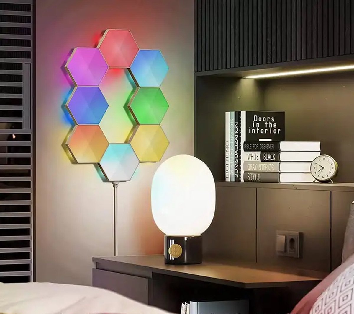 APO Electronics® - Hexagon Lampen - RGB Wandlampen