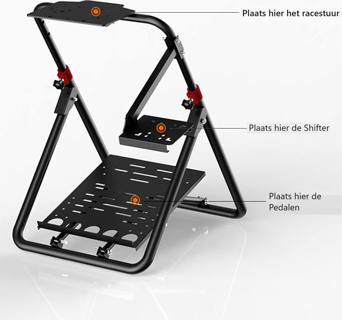 PXN - A9 - Wheel Stand - Racestuur standaard - Inklapbaar - Zwart - Voor Logitec - Fanatec - Thrustmaster - In Hoogte Verstelbaar