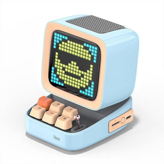 Divoom® Ditoo Tragbarer Bluetooth-Lautsprecher mit Retro-Pixel-Display Blau