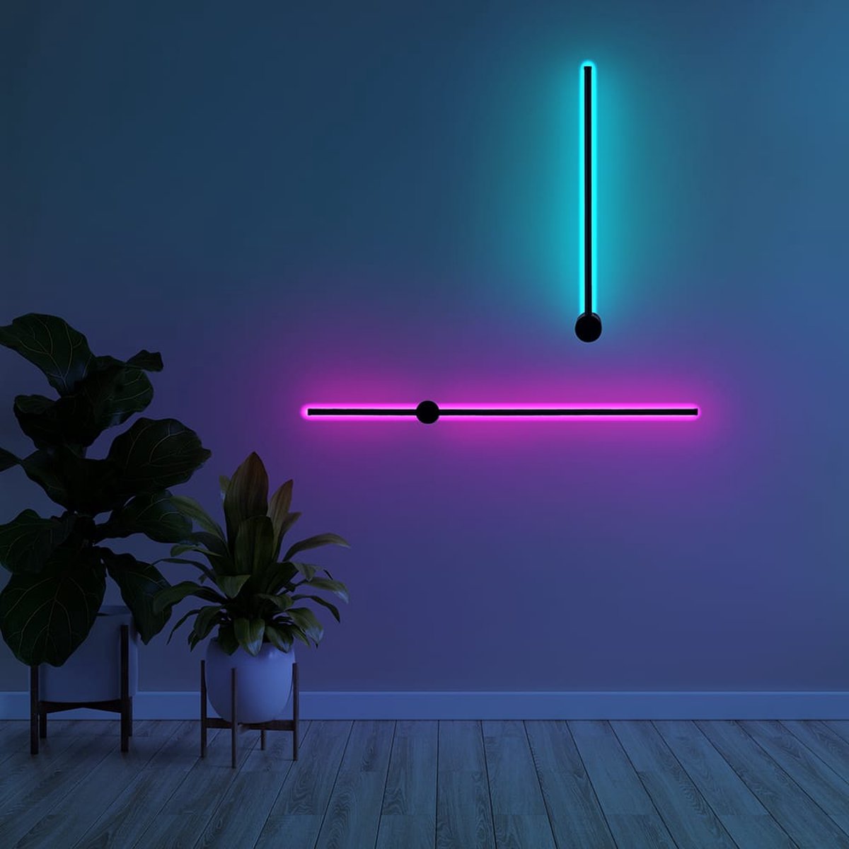 INOLEDS® - Lightsaber Lamp - Duurzame Laser RGB Designer Wandlamp - Dimbaar - 80cm - Met Afstandsbediening