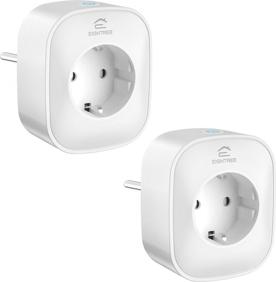 EIGHTREE - ET22 - Smart Plug - Wifi - 1-delige set - Slimme Stekker - App Bediening