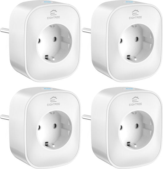 EIGHTREE - ET22 - Smart Plug - Wifi - 1-delige set - Slimme Stekker - App Bediening