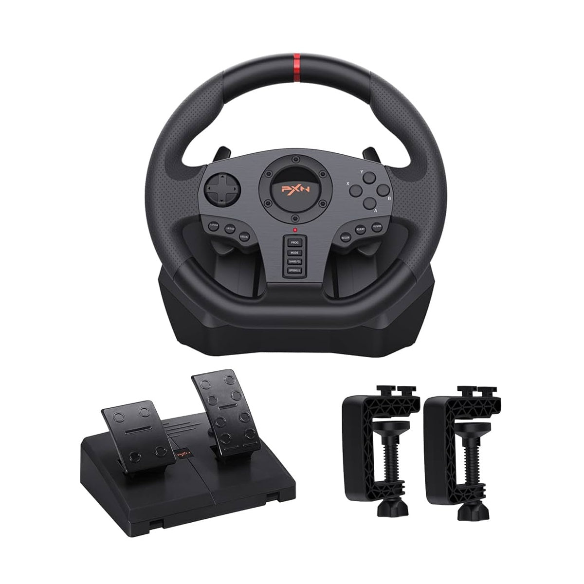 PXN - V900 - Race Stuur GT - Met Pedalen - 270 / 900° - Game Stuur voor PS4 - PC - PS3 - Switch - Xbox X/S Series